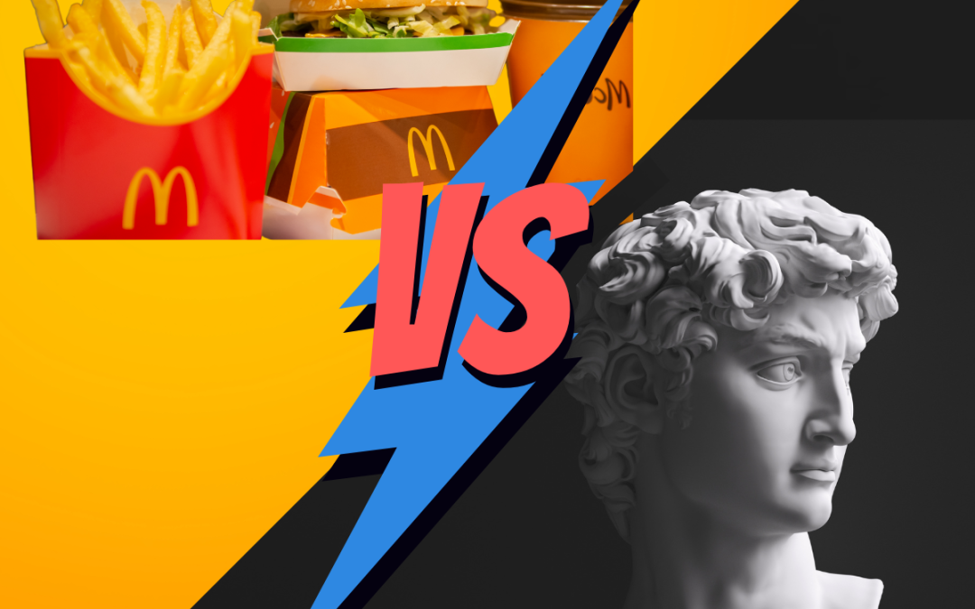 Work: McDonald’s vs Michelangelo